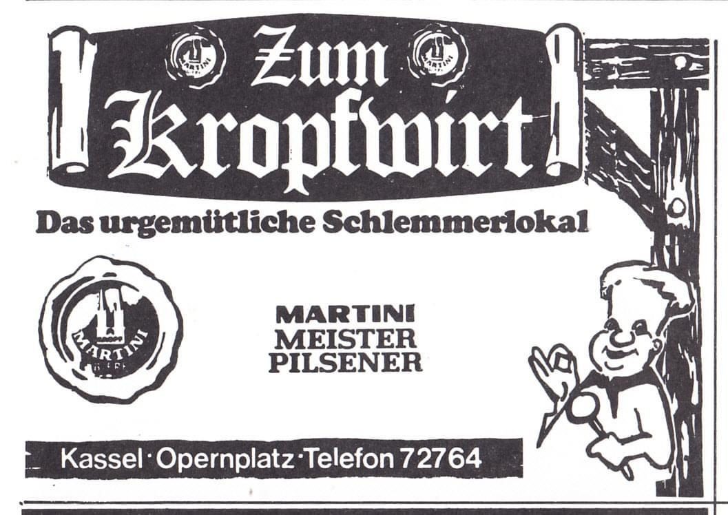 Anzeige „Zum Kropfwirt“, Opernplatz