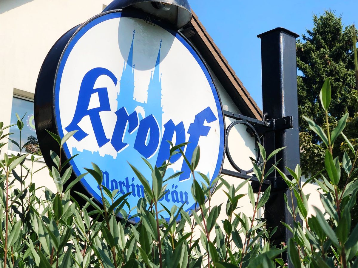 Ausleger „Kropf Martini-Bräu“